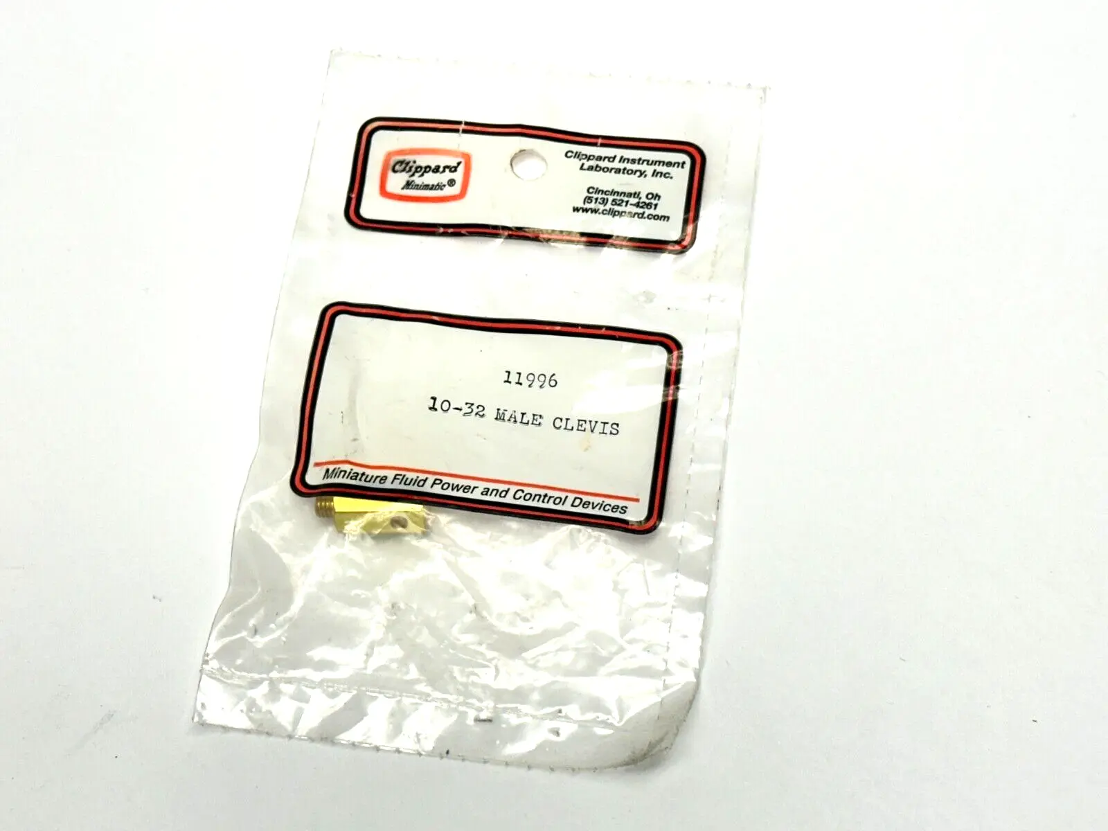 11996 | Clippard  #10-32 Male Rod Clevis - New