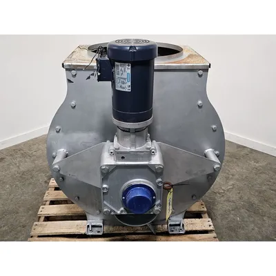 Used 20" diameter Mild Steel Rotary Airlock Star Valve - [Blow-thru]