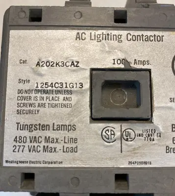 USED WESTINGHOUSE A202K3CAZ