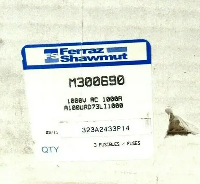 LOT OF 3 NEW FERRAZ SHAWMUT M300690 FUSES