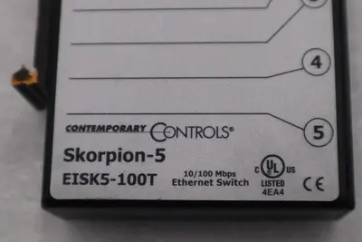 Contemporary Controls EISK5-100T Skorpion-5 Port Ethernet Switch STOCK L-366-C