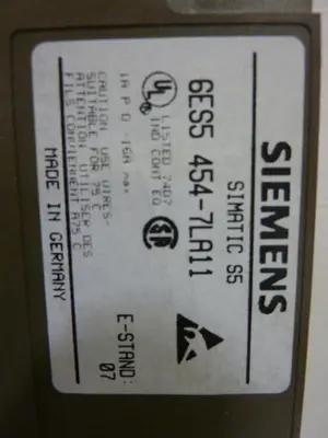 USED SIEMENS 6ES5 454-7LA11