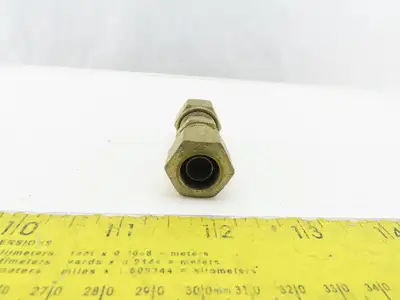 3/8" ID x 1/2" OD Brass Compression Union Lot Of 5