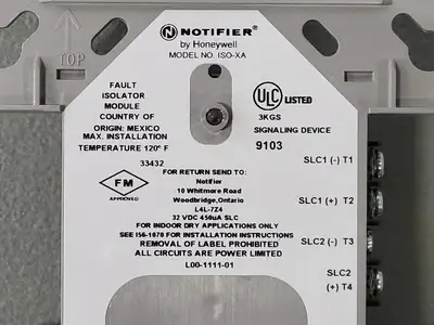 NEW NOTIFIER ISO-XA