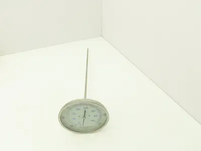 Trerice Boiler Temp Thermometer Gauge 5"Dial 18"Stem 150-750°F Bi-Metal 1/2"NPT