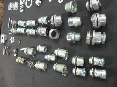 New Misc. Connectors, washers, Clamps, Couplings and Conduits (QTY 87)