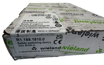 NEW WIELAND R1.188.1810.0 SAFETY RELAY R118818100