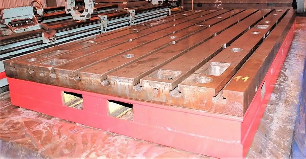 T-Slotted Floor Plate 78 x 169.5" Cast Iron