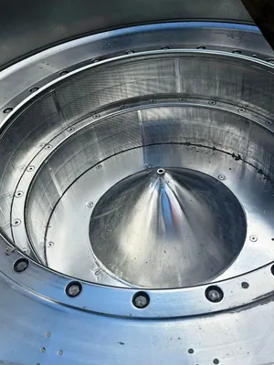 Rousselet Robatel SCPC 120 VXTE textile hydro extractor, SS.