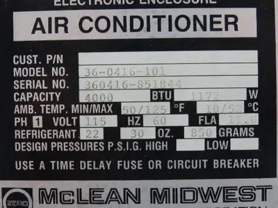 Used MCLEAN MIDWEST _UNKNOWN_ HVAC Parts and Equipment Indiana US | Arrow Industrial #633402
