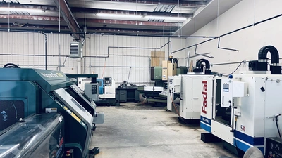 CNC Machine Shop with Support Equipment