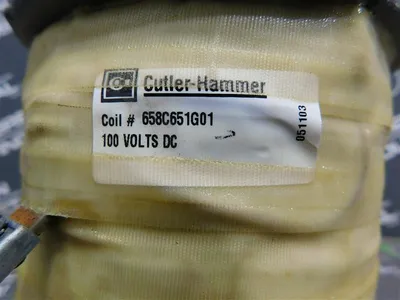 Cutler Hammer AmpGard  658C651G01 Coil 100 VDC Used