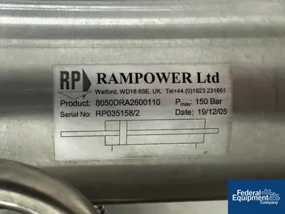 USED Rampower .005 GL Filtration Nutsche Filter Dryer, Hastelloy C22, Model Filterlab 80