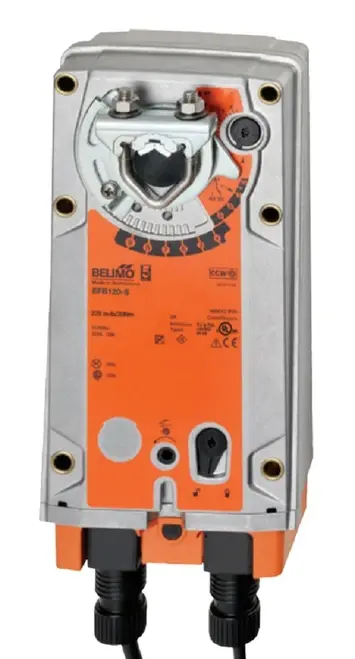 Belimo EFB120-S Actuator, 270in-lb 30Nm, Spring Return, AC100-240V / DC100-125V [New]