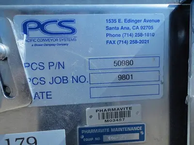 Conveyor, Belt, 7.75" X 11', Triple, System, S/st, #S740931