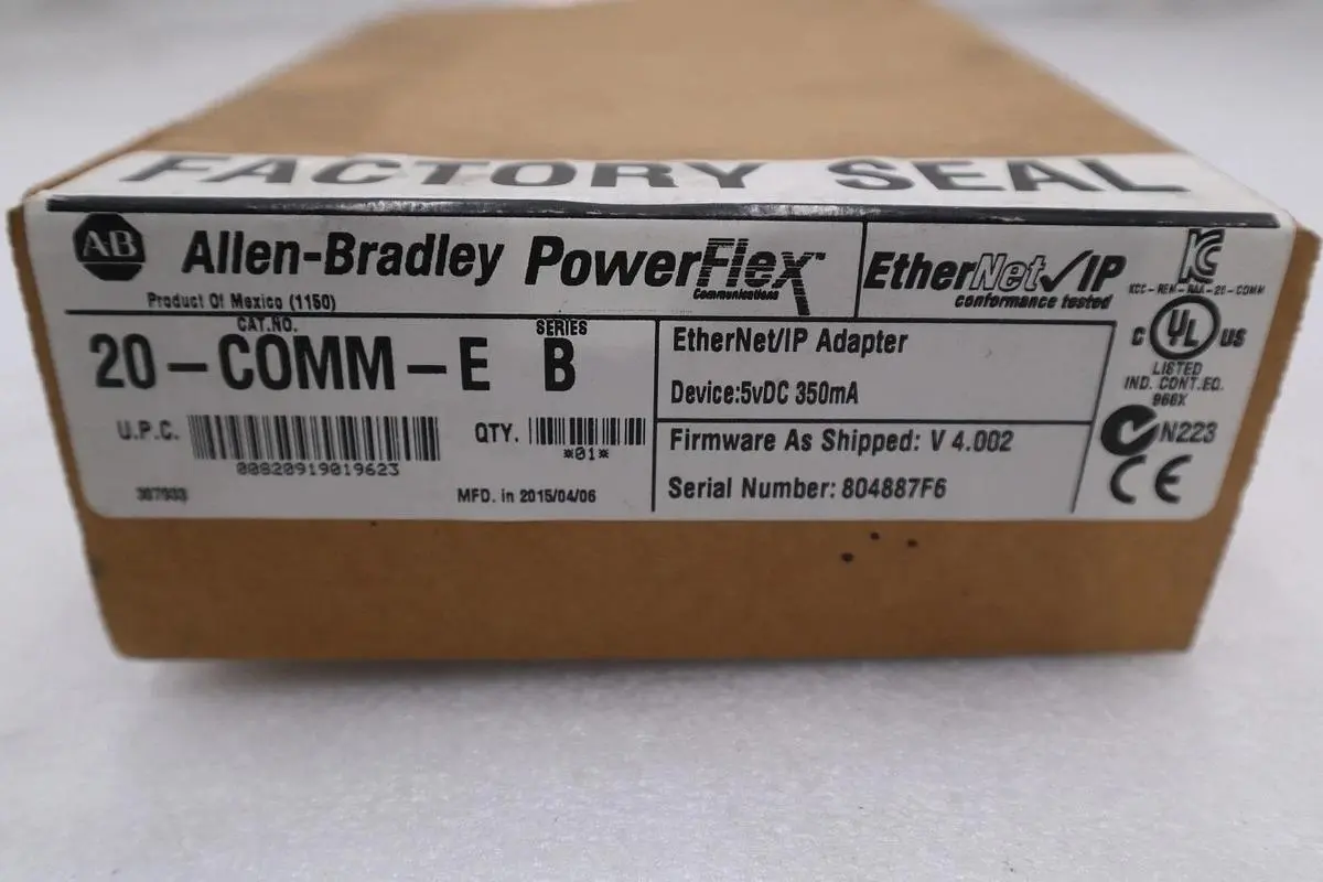 Allen Bradley 20-COMM-E EtherNet/IP Adapter Module - NEW SEALED - STOCK GF286A