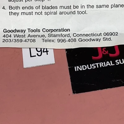 NEW Goodway Does Not Apply