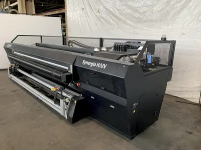 126" NOVUS IMAGING SYNERGIA H/UV WIDE FORMAT PRINTER. STOCK # 0951822