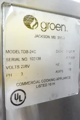 USED 2018 Groen TDB24-C