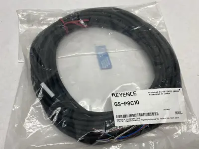 NEW KEYENCE STANDARD M12 CONNECTOR TYPE CABLE 8-PIN 10M