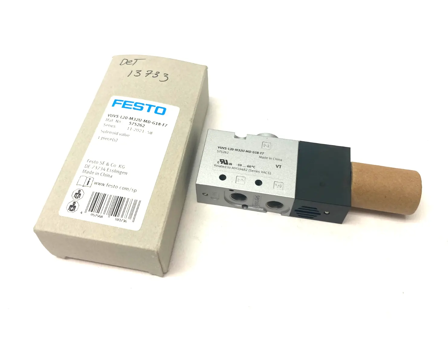 New | in-Stock Festo Pneumatic Solenoid Valve 3/2-Way 575262 Solenoid Valves Michigan US | Maverick Industrial Sales #1391318