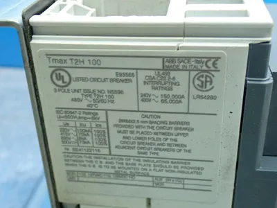Used ABB TMAXT2H100 Circuit Breakers Ohio US | HGR 24 #879776