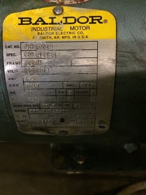 Used Scot Electric Motor 1236 230/460 Volt 6/3 Amp Warranty
