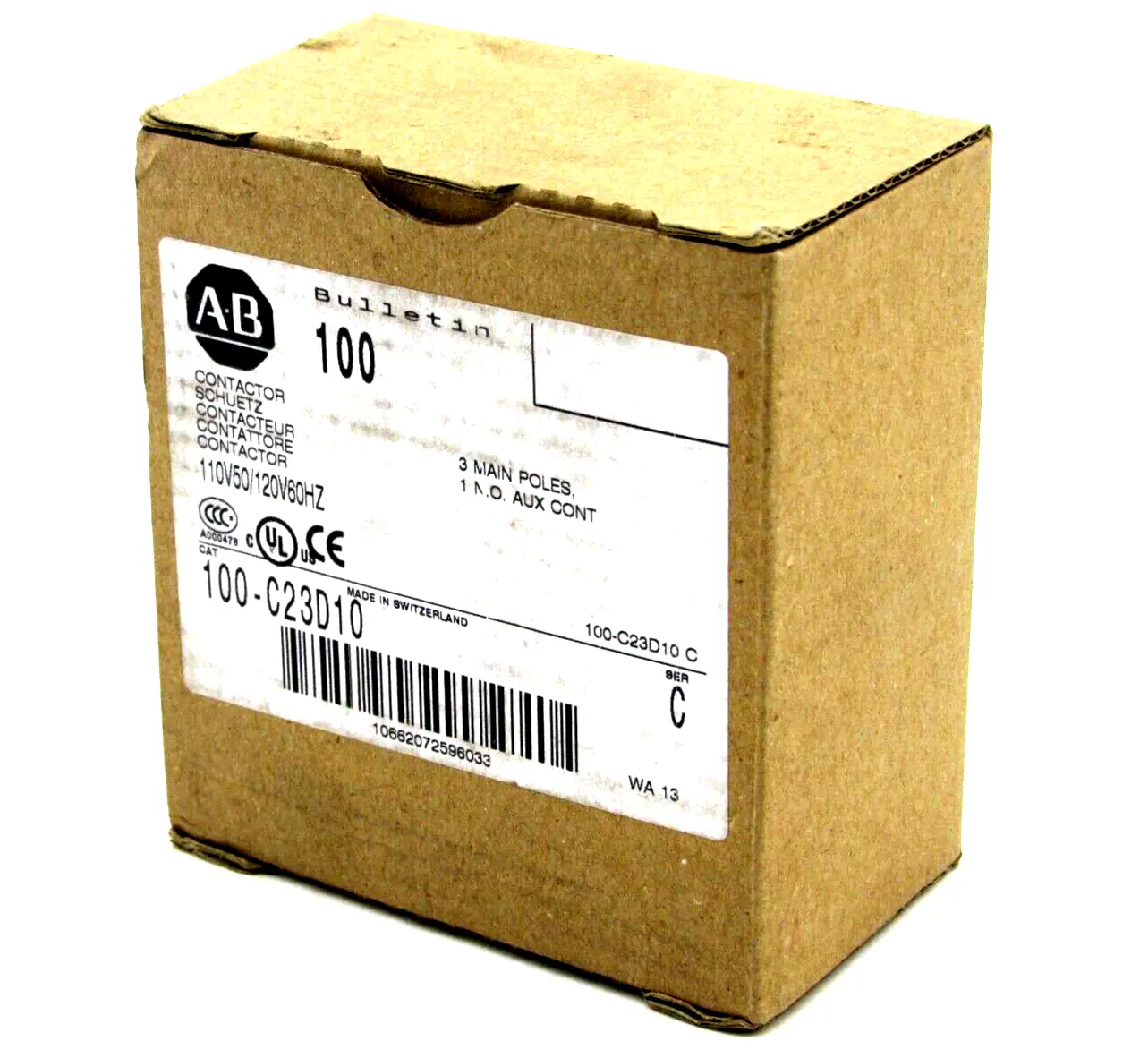 NEW ALLEN BRADLEY 100-C23D10 CONTACTOR SERIES C 100C23D10