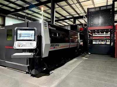Used 2018 AMADA ENSIS 3015 AJ FIBER Laser Cutters Illinois US | Machine Factory Outlet #1262808