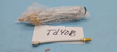 RF Flexible Coaxial Cable  LOT OF 10: GOLD SMA MALE TO FEMALE SMA BULKHEAD 4"