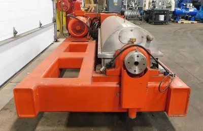 SCI LW 350 x 1550mm oilfield decanter centrifuge skid, 304SS.