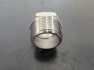 1" x 3/4" 316 Stainless Steel Hex Head Reducing Bushing Class 150 SP-114