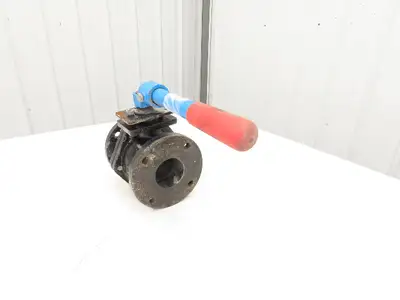 American Valve Flanged Full Port Ball Valve 3" Cast W/Lever 125S 200WOG Ser 4000