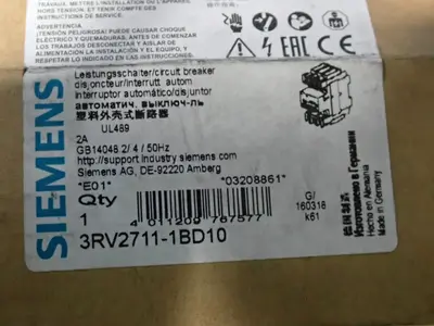 USED SIEMENS 3RV27111BD10