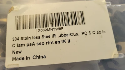 PARTIAL PREMIUM QUALITY STAINLESS STEEL CABLE CLAMPS