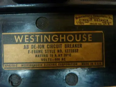 USED WESTINGHOUSE 1222032