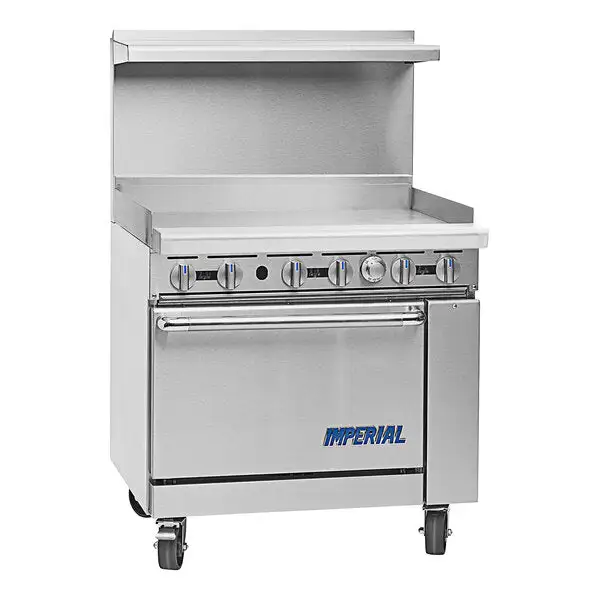 Imperial IR-G36 36" Commercial Range w/ 36" Griddle & Standard 26.5" Oven