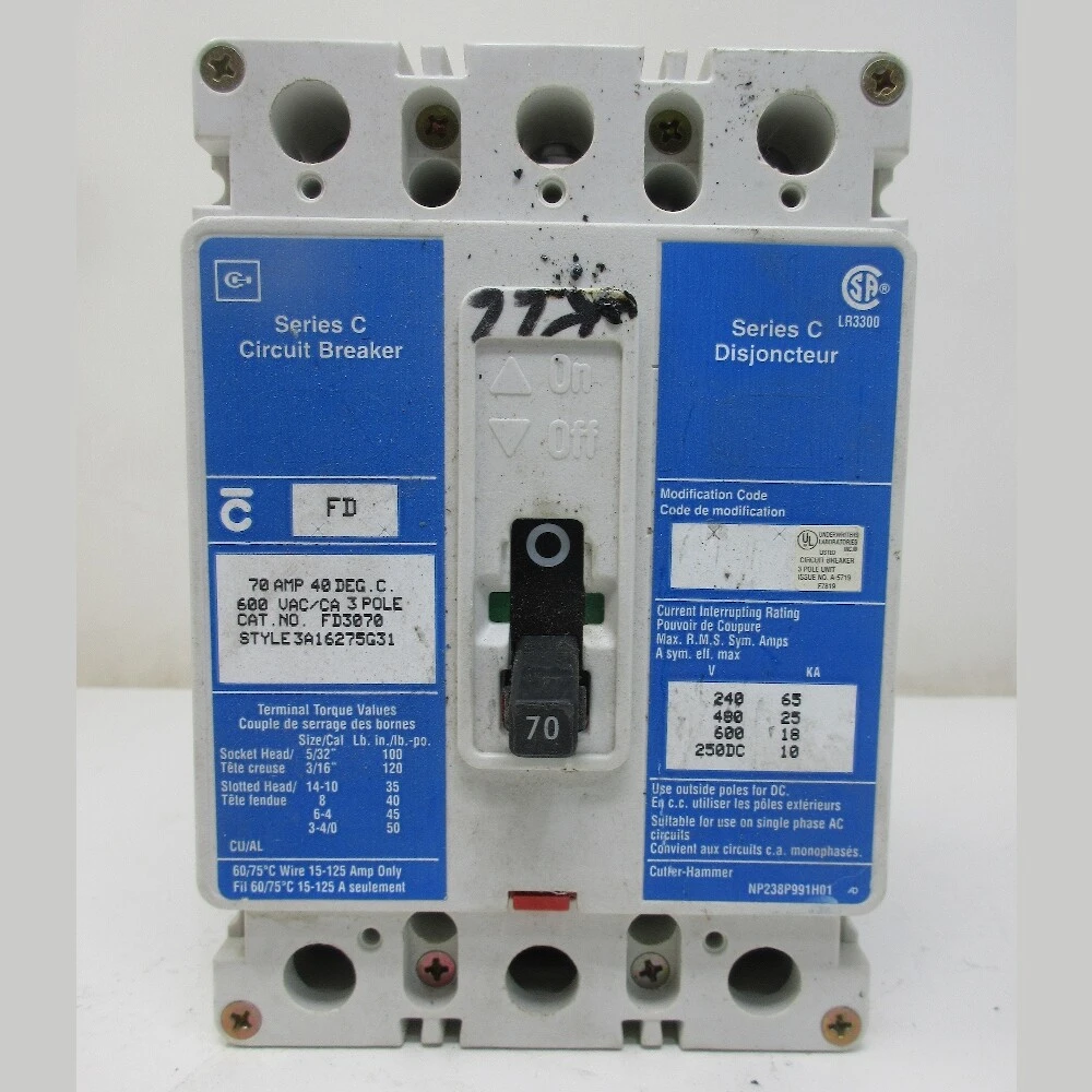 Cutler Hammer FD 70 Amp Breaker