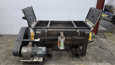16 CU/FT Stainless Steel Lowe C-16 Platform Double Ribbon Blender, 7.5 HP