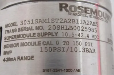 NEW ROSEMOUNT 3051SAM1ST2A2B11A2AE5 TRANSMITTER PRESSURE GAUGE