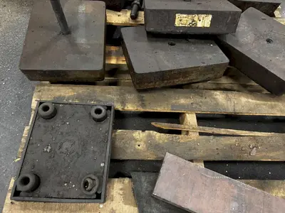 12" LONG X 10" WIDE X 2-3/4" TALL VIBRO-DYNAMIC PRESS ISOLATION PADS(QTY7) STOCK # 0883225