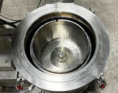 Rousselet Robatel RC-40 VXKSAR gas-tight perforate basket centrifuge, Hastelloy C-22.