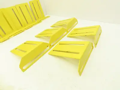 Allen Bradley 60-2722  2x6" Conveyor Sensor Reflector Bracket Yellow  Lot of 14