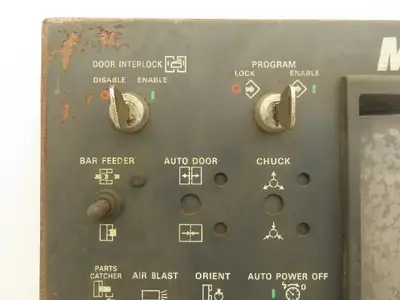 Mazak YZ20A Mazatrol CAM T-2 HMI Operator Control Panel With E-Stop & Key *Read