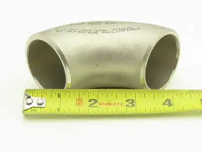 CID 304L SCH 40 Stainless Steel 90° Elbow 1-1/2" Butt Weld SA-403WPW  Lot of 11