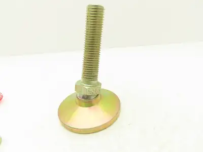 Carr Lane CL-16-SLF Stud Leveling Foot Zink Plated 4" Pad 1" Stud Lot of 4