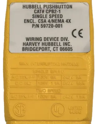 NEW HUBBELL CPB2-1