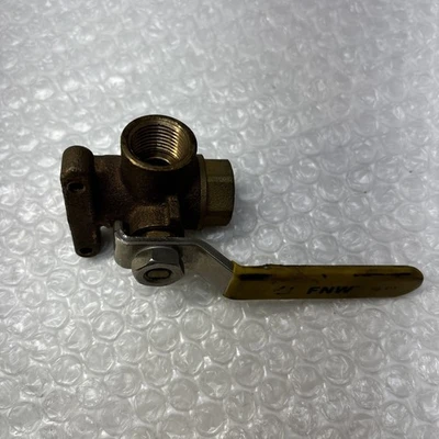 **FNW Brass 400 Wog 150 PSI Ball Valve 3/8" Fast Shipping &Warranty#