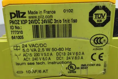 Used Pilz PNOZ X3P Relays & Switches South Carolina US | Palmetto Automation #1506181