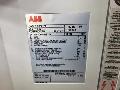 NEW 2021 ABB VD4